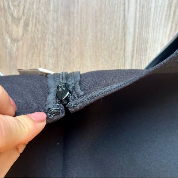 J. Crew Scallop Hem Black & White Sleeveless Formal Dress - Picture 7 of 8